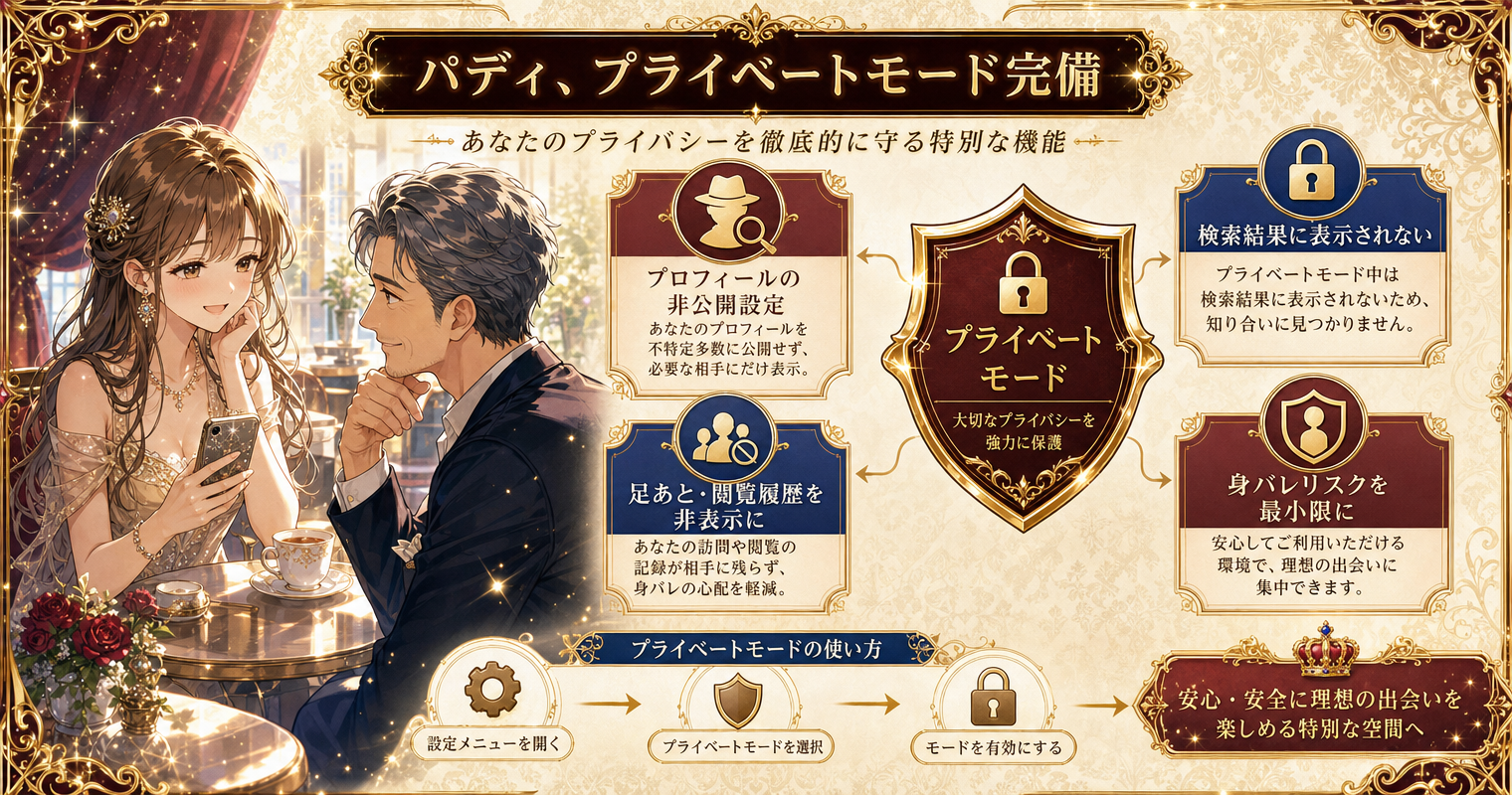 第4位：paddy（パディ）、プライベートモード完備