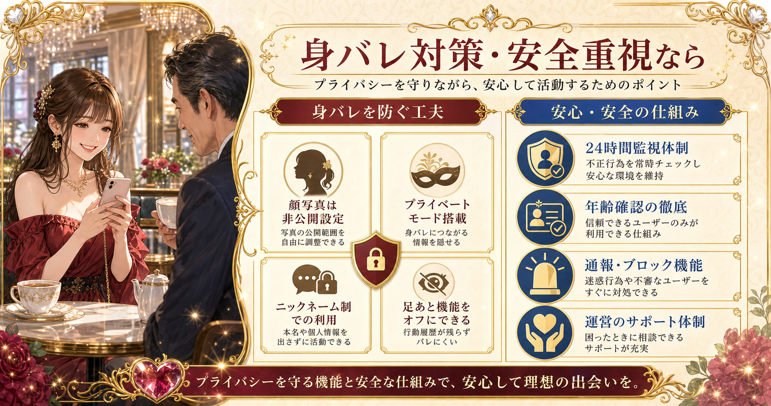 身バレ対策・安全重視なら