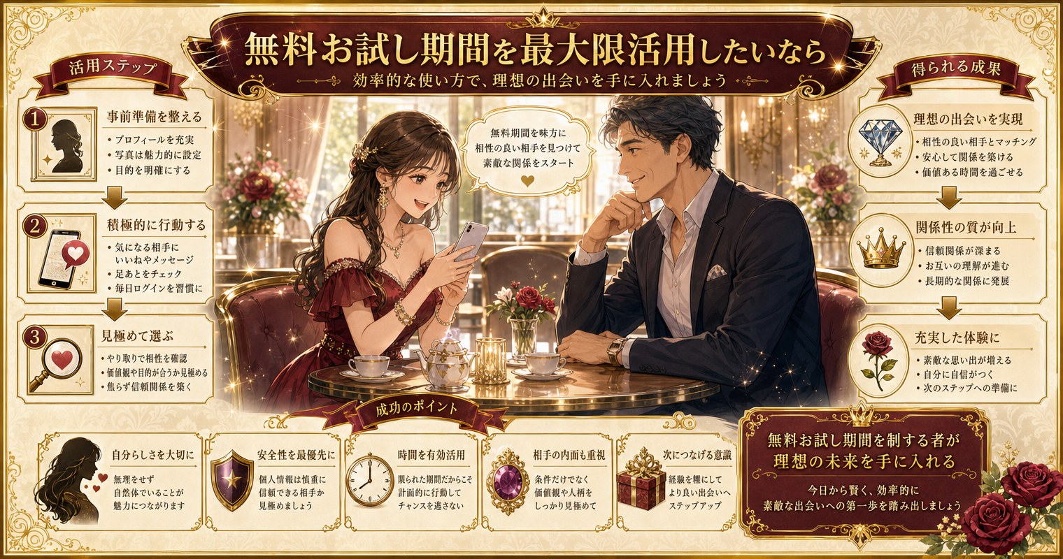 無料お試し期間を最大限活用したいなら