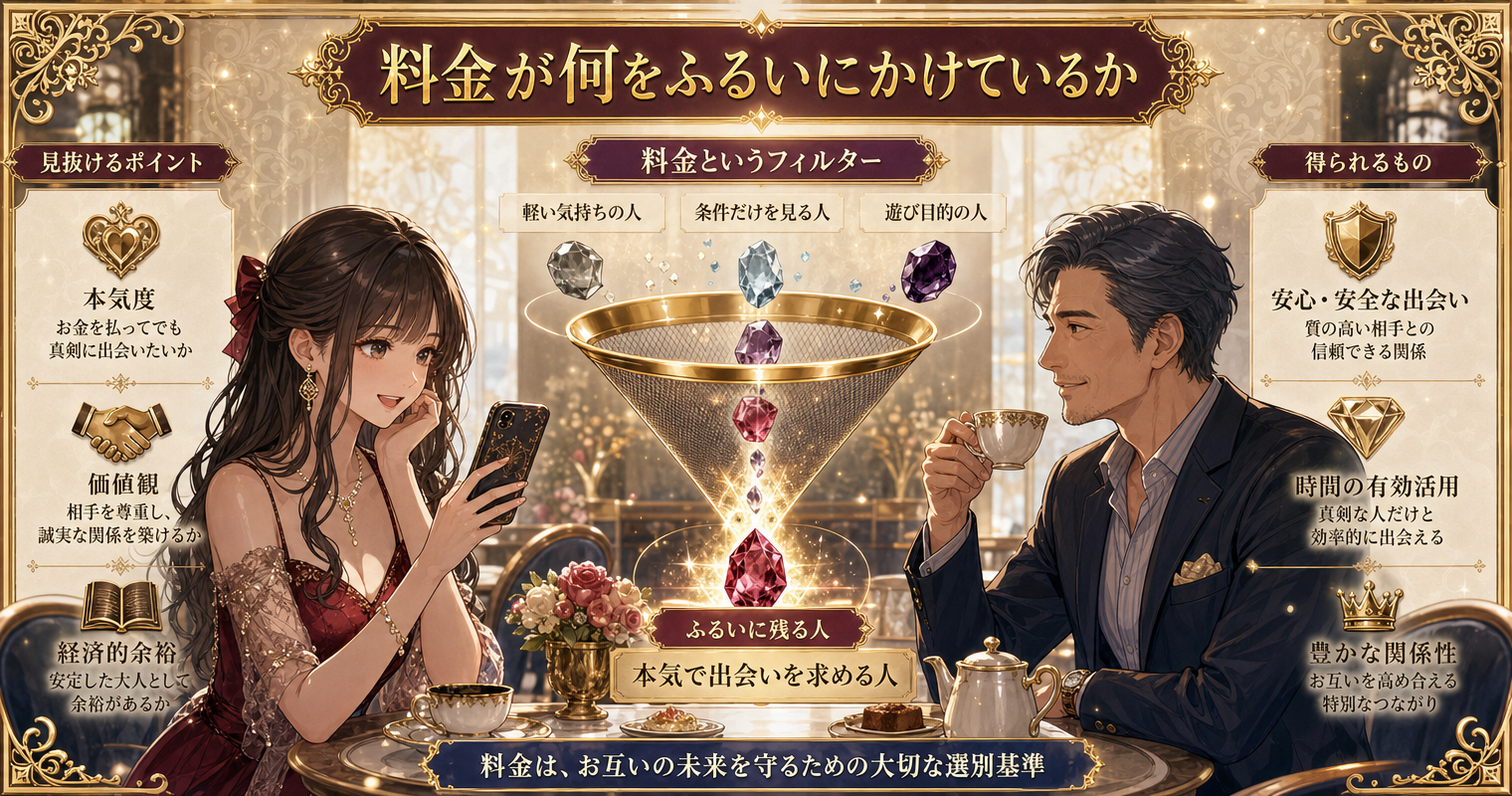 料金が何をふるいにかけているか