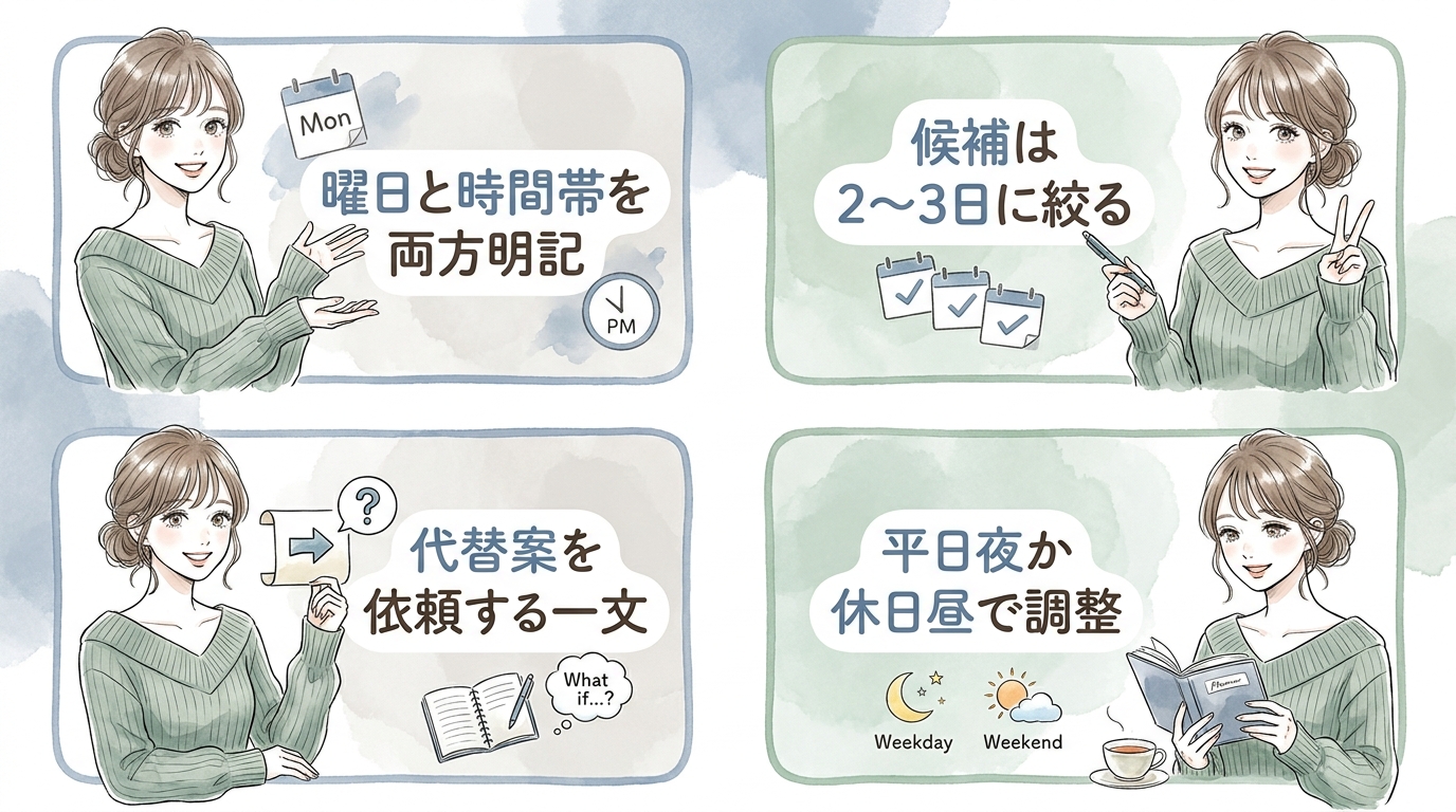 【例文5】顔合わせの日程を提案する例文